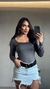 Body Manga Longa - Cinza - comprar online