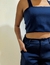 Conjunto Alfaiataria Sintonia (short + cropped) - Azul Marinho - RN Modas