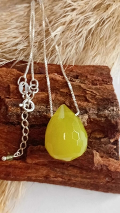Colar Prata Peridoto 1 Pedra na internet