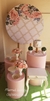 kit rosa + painel floral treliça