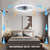 Ventilador de teto inteligente com luzes, controle remoto, decoração do quarto na internet