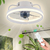 Ventilador de teto inteligente com luzes, controle remoto, decoração do quarto na internet