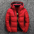 Casaco com capuz masculino com gola alta, casaco grosso quente, outwear de pato - loja online
