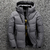Casaco com capuz masculino com gola alta, casaco grosso quente, outwear de pato - comprar online