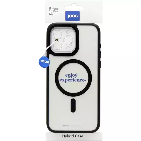 Case Joog para iPhone 15 Pro Max Magsafe Metal Transparent/Black
