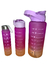 Garrafas de água Squeeze kit 3 garrafas Frases Motivacionais Resitente + ADESIV