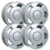 Jogo com 4 Rodas Aro 17 Kr R06 Gol GTI Orbital 17x6 Furação 4x100 SS Prata