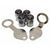 Kit Capa para Bicos Anti Furto Cromados + Chave de Aperto - Audi