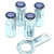 Kit Capa para Bicos Anti Furto Cromados Chave de Aperto - Ford