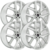 Jogo com 4 Rodas Aro 18 Kr S07 Amarok V6 Highline 18x7 Furação 5x120 HG Prata Especial
