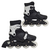 Patins Roller 4 Rodas Inline Preto Tamanho G Importway BW018PTG na internet