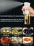 Garrafa de óleo spray para cozinha, dispensador de azeite, churrasco para cozinhar