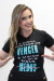 Baby Look “A minha vontade de vencer é maior que meus medos” Preto com azul