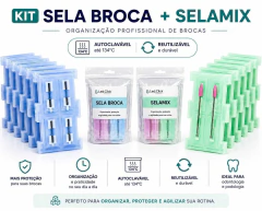 Sela Broca +Selamix | Monte seu kit com 10 broqueiros autoclaváveis e reutilizáveis