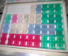Imagem do kit SELAMIX - 6 unid. de Estojo p/ esterilização individualizada com 2 cavidades cada para armazenar 12 brocas separadas