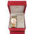 Relógio Champion Feminino Dourado Original Prova D'água com colar e brinco