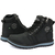 Bota Casual Masculina SF Em Sinteco Com Zíper Lateral