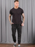 Calça Jogger Preta Masculina Com Cordão Na Cintura Premium - Empório Moda Masculina 