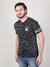 "Estilo à Frente do Tempo: Camiseta 2023 Moda Masculina Estampada com Gola em V - Arrase com o Visual do Futuro!"