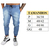 Imagem do Calça Jogger Sarja Masculina Slim com Elástico,SAINT