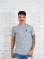 100% algodão, Camiseta masculina estampada gola redonda