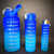 KIT 3 Garrafa De Água Motivacional De Grande Capacidade Portátil De 2000ML+800 - comprar online