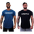 "Domine o Estilo com Estampas Únicas: Kit de 2 Camisetas Longline Masculinas MXD - Perfeitas para um Visual Casual e Fitness!"