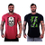"Domine o Estilo com Estampas Únicas: Kit de 2 Camisetas Longline Masculinas MXD - Perfeitas para um Visual Casual e Fitness!" - comprar online
