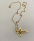 Corrente Colar Crucifixo Cruz Masculina Aço Inox Dourado