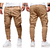 Saia Bento casual justa, comprimento do joelho, Sarja Skate Jogger, 2023, 6 bols - Empório Moda Masculina 