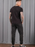 Calça Jogger Preta Masculina Com Cordão Na Cintura Premium - loja online