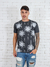 "Estilo e Conforto Puro: Camiseta Masculina Estampada 100% Algodão com Gola Redonda" - comprar online