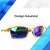 oculos sol lupa mandrake juliet dourado gold protecao uv casual lente azul espel - comprar online