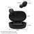 Fone de ouvido sem fio Bluetooth 5.0 TWS com microfone para iphone Android