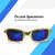 oculos sol lupa mandrake juliet dourado gold protecao uv casual lente azul espel na internet