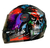 Capacete Moto Fw3 Caveira 60 Viseira Cristal Fumê E Camaleão