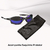 oculos sol lupa juliet proteção uv mandrake metal + case lente espelhada perso - Empório Moda Masculina 