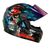 Capacete Moto Fw3 Caveira 60 Viseira Cristal Fumê E Camaleão