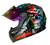 Capacete Moto Fw3 Caveira 60 Viseira Cristal Fumê E Camaleão