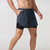 Calção de corrida de camada dupla de secagem rápida masculina, fitness, preto - Empório Moda Masculina 
