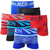 Cueca Box Boxer Adulto Sem Costura MEN Microfibra Diversas Cores - comprar online