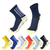 Meias esportivas aprimoradas para meia-panturrilha masculina, futebol, ciclismo,