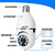 Imagem do Câmera De Segurança IP WiFi, lâmpada De ângulo De 360 Graus, E27 Bivolt