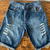Kit 2 Bermudas Jeans 1 Peça Rasgada 1 Peça Lisa (Entrega Rapida )