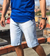Bermuda jeans masculina com laycra ,clara escuro casual TOP - comprar online