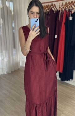 Vestido listras em lurex na internet