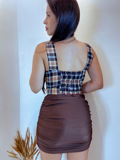Cropped Xadrez Mia - loja online