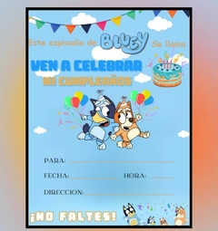 INVITACION DE BLUEY PARA IMPRIMIR