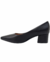 Scarpin Vizzano Salto Bloco Médio Bico Fino Conforto Feminino - loja online