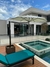 Imagem do Ombrelone Monoflex 2,00m Redondo em Aluminio com Cachepot